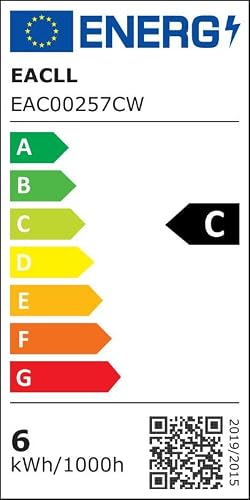 EACLL E14 LED Lampen - 6W (gelijk Aan 100W), Koel Wit 6000K, 6-pack, Niet Dimbaar