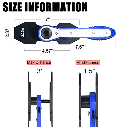 Autowanderer Tool Brake Caliper Compression Tool, Car Caliper Press Tool 360° Adjustable Brake Caliper Pistion Compressor Tool With 2 Hangers For Disc Brake #TOP3