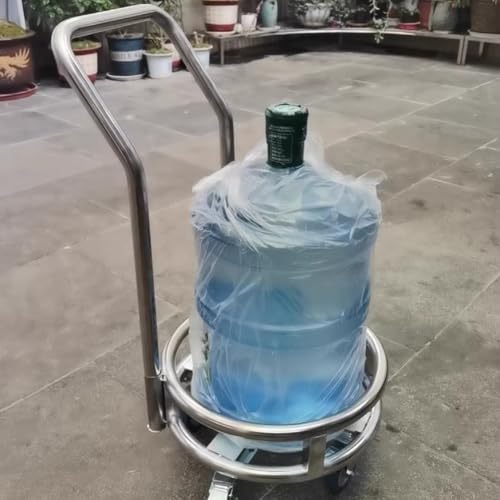 Soporte móvil for cubeta con Carrito: Marco Duradero for cubeta de Leche y Soporte for Botella de Gas(72X62cm)