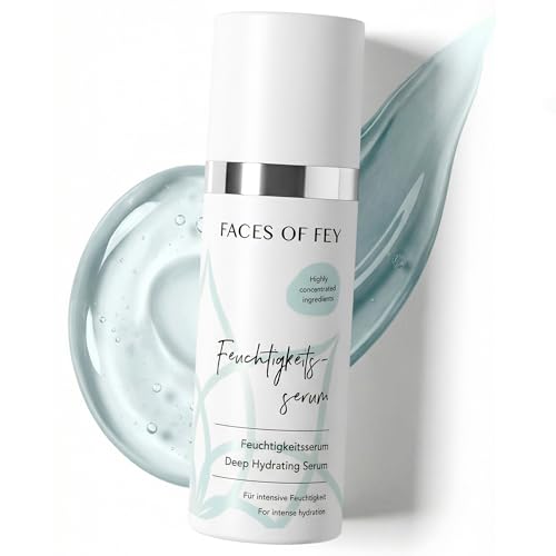 Hyaluron Serum FACES OF FEY für Microneedling & Dermaroller - Deep Hydrating Serum - hochkonzentriertes Hyaluronserum mit 9-fach Feuchtigkeitskomplex - Veganes Feuchtigkeitsserum - 50ml