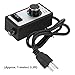 Variable Speed Controller, 1800W Variable Fan Router Speed Controller Adjuster Motor Governor with 3 Settings for Hydroponic Inline Fan Exhaust(1 meter noodle)