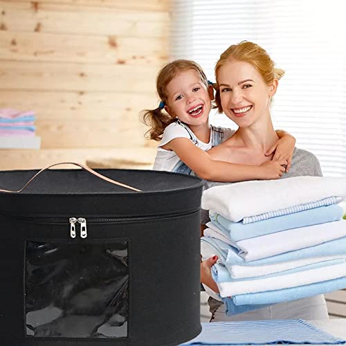 Hat Box Large Capacity Foldable Dust-Proof Hat Storage Bag With Visible Window For Man Travel G5W8 Dorm Hat Women Storage #TOP4