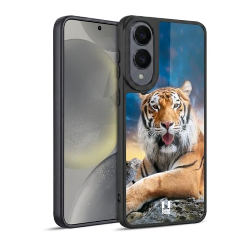 Coque gel renforcée Samsung S25 Edge protection antichoc motif tigre faune
