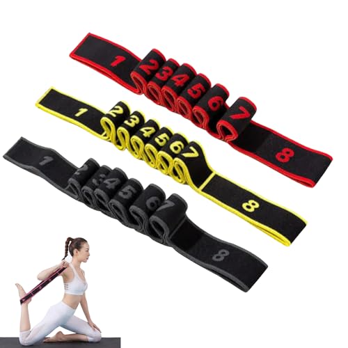 Fitness Resistance Bands with Handles for Stretching and Yoga, 8-...