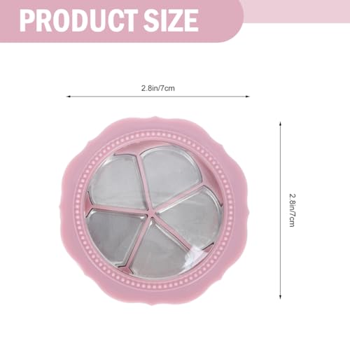 Beaupretty Lipstick Eyeshadow Test Color Palette 2.75 Inch Compact Refillable Makeup Storage Box for Lipstick Organizer and Eyeshadow Pans Travel Case