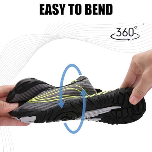 Tongzone Mens Womens Barefoot Trail Running Shoes Wide Toe Box Zero Drop Cross-Trainer Walking4