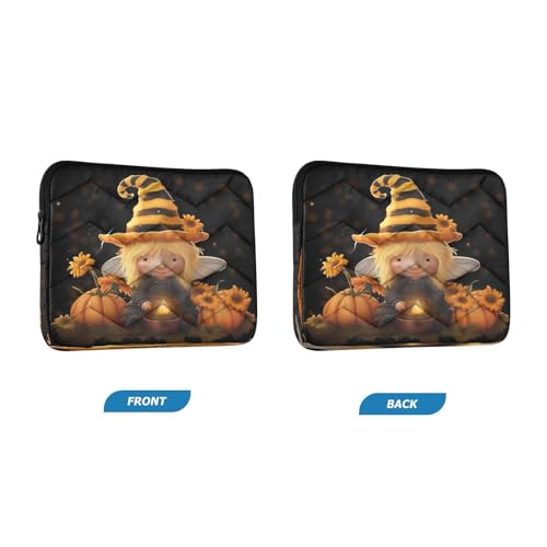 Funda para portátil 13-14 pulgadas con diseño de gnome y girasoles miniatura 2