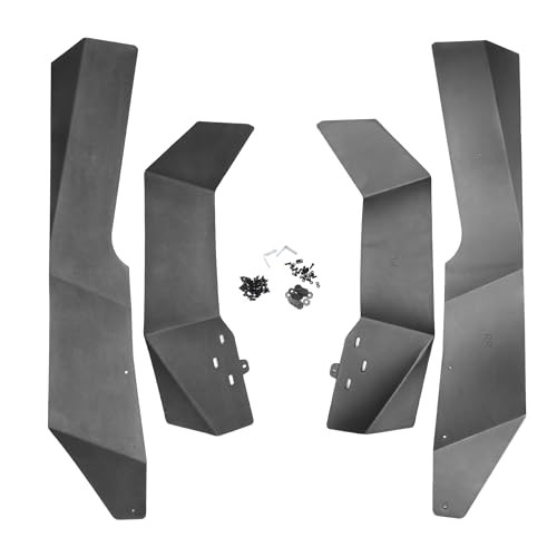 A ABSOPRO Mud Flap Splash Guard with Mount Accessories Front & Rear Side Mud Guard for Polaris RZR XP 1000 2014-2022 (Set of 4)