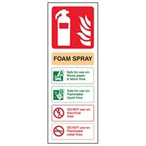 Image of Fire Extinguisher - Foam Spray ID Not Electrical Safe - 75 X 200mm