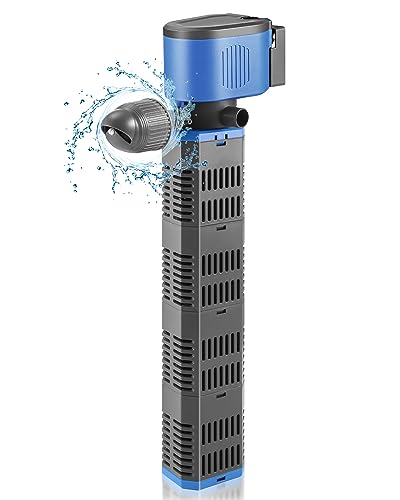 SOUSLOW 11W/23W/31W/42W Filtro de Acuario Interno con Flujo para Agua Limpia, Flujo de Aire Ajustable, bajo Ruido y Silencioso (42W)