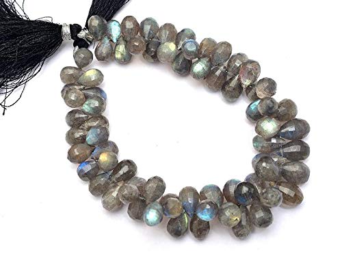 Perles briolette en labradorite pour créer vos bijoux bohèmes chic fait main