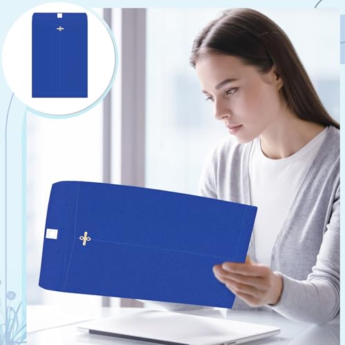 Geyee Envelopes com fecho de 100 peças, envelopes de manilla, envelopes de correio com goma para arm