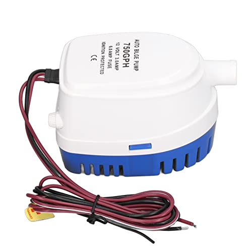 Bomba de Esgoto Automática Bomba de Esgoto de Plástico Sem Engrenagem para Iate (750GPH)