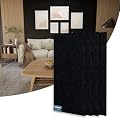 AKUMAX Acoustic Wall Panels 4 Pack, 32ft Acoustic Panels Sound Absorbing, Decorative Sound Panels for Home Studio and Office, Thickened Acoustic Wall Panels Self Adhesive Black