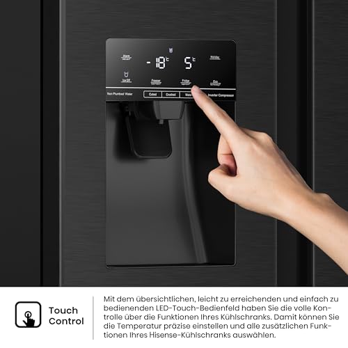 Kühl-Gefrierkombination mit Wasserspender Hisense RS694N4TFE