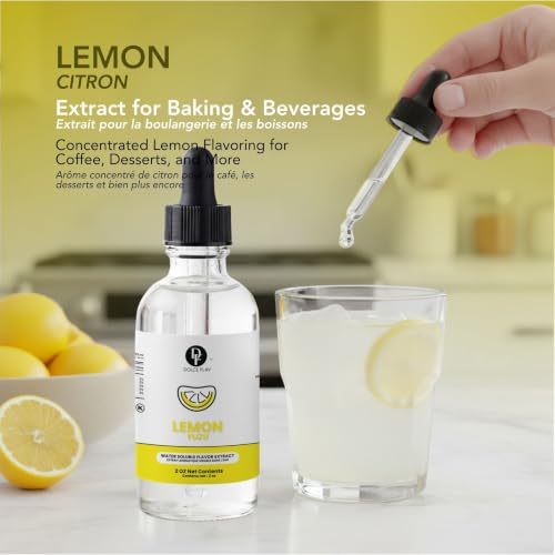 Image of Dolce Flav Lemon Extract, Natural Flavors, for Drinks, 2oz