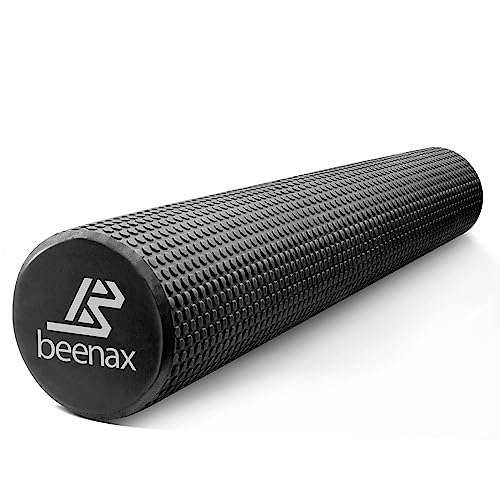 Image of Beenax Foam Roller 90cm - Lightweight Muscle Roller for Fitness, Pilates, Yoga, Physio, Trigger Point, Deep Tissue, Joint Massage, Pain Relief - Designed to Relieve Stress and Relax Tight Muscles