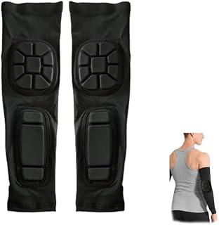 Padded Arm Guard 2 Pack, For Sports Such As Volleyball, Soccer And Basketball, Elbow And Forearm Pads With Anti-Slip Design, UV Protection, Multiple Sizes
