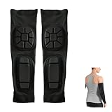 Gepolsterte Armschoner 2er-Pack, für Sportarten wie Volleyball, Fußball und Basketball, Ellenbogen- und Unterarmschutz mit Anti-Rutsch-Design, UV-Schutz, Mehrere Größen