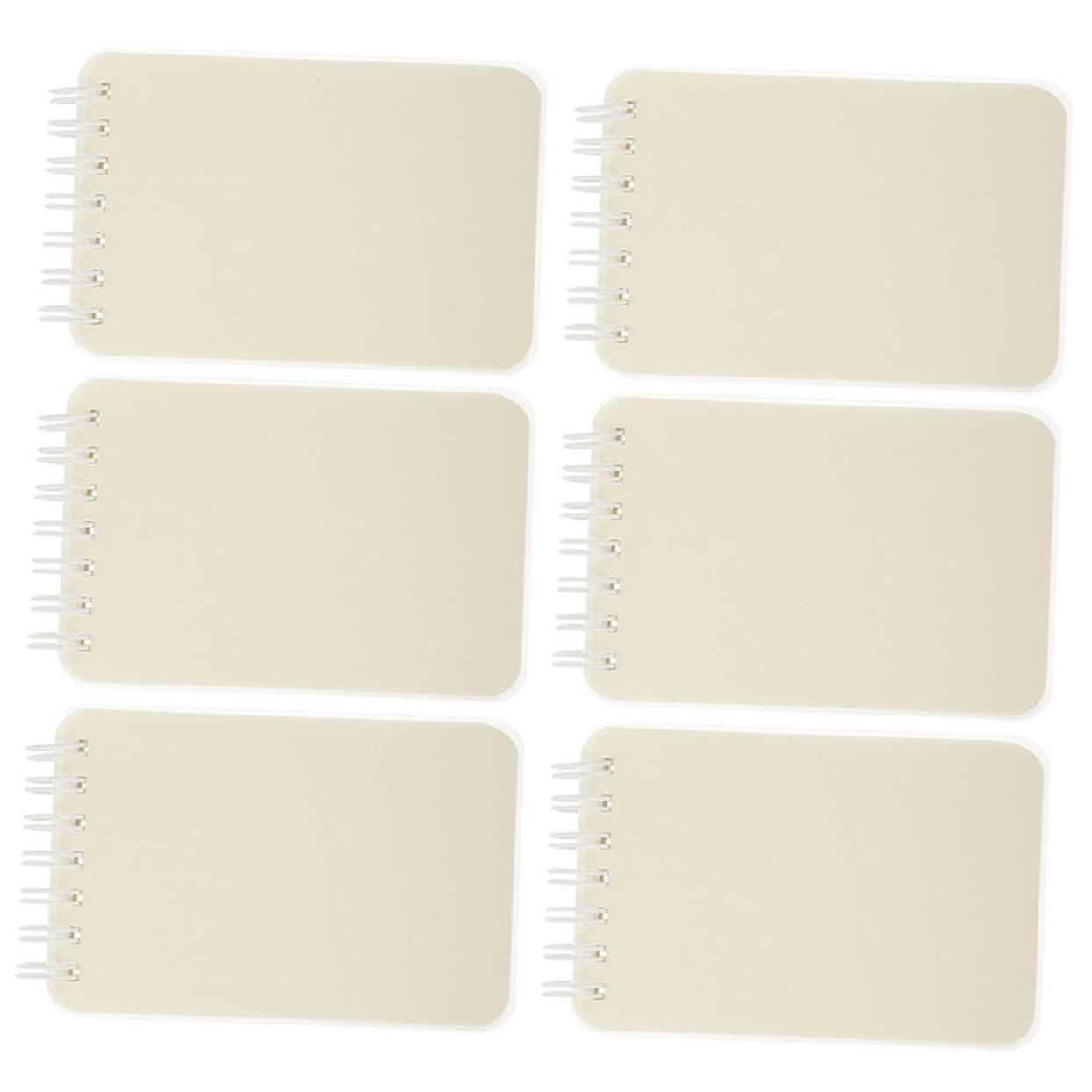 HOMSFOU 5 Ensembles Livre De Bobine Carnet De Notes Cahier De Poche Cahier À Spirale Carnets De Dessin Pour Adultes Petit Collège Cahiers En Spirale Cahier Ligné Pp Blanche 6 Pièces * 5