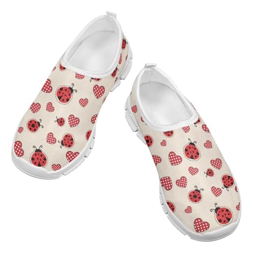 Girls Slip On Sneakers Fashionable Tennis Shoes Kids Gym Athletic Shoes2