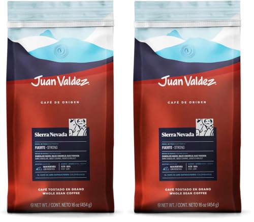 Image of Juan Valdez Sierra Nevada Whole Bean Coffee | 100% Colombian Coffee | Single Origin with Notes of Chocolate, Caramel & Roasted Nuts | 16 oz / 454 gr (Pack of 2)