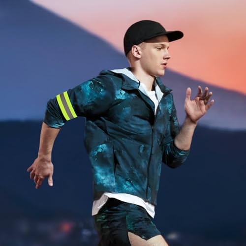 AJUNLKVDR 4 Stück Reflektorband,Reflektoren,Reflektierendes Armband,Sicherheitsarmband,Hohe Sichtbarkeit,Reflektierende Handgelenksarmbänder,für Radfahren,Laufen,Joggen