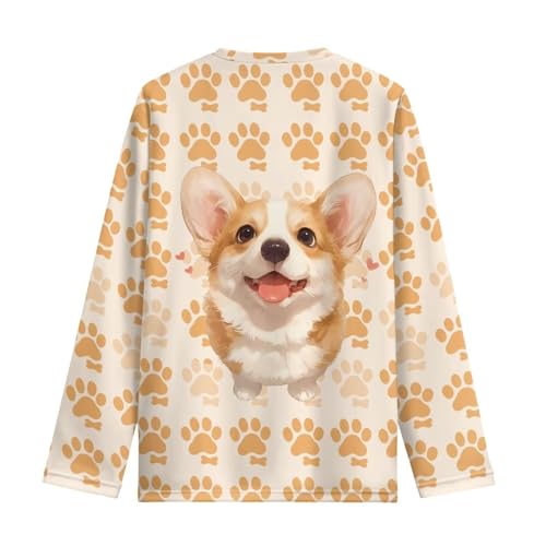 Boys Girls Long Sleeve Shirts Casual Crewneck Printed Kids Long Sleeve Shirts3