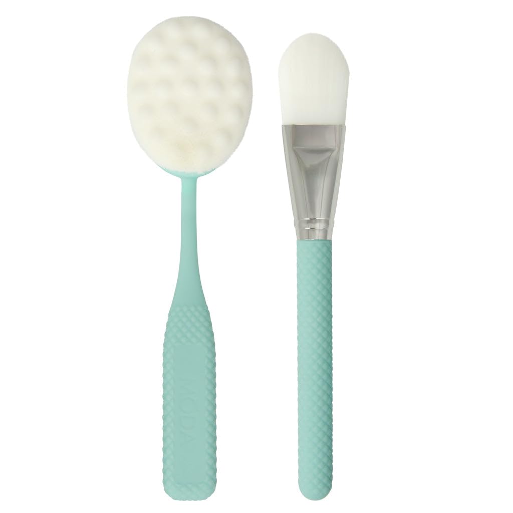 Moda Spa 2pc Facial Treatment & Cleansing Brush Kit, Vegan