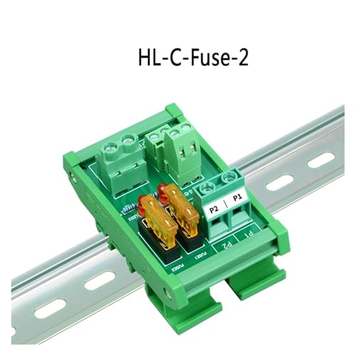 Placa de módulo de fusibles CA/CC 5-32V con soporte de 2 vías para riel DIN 4