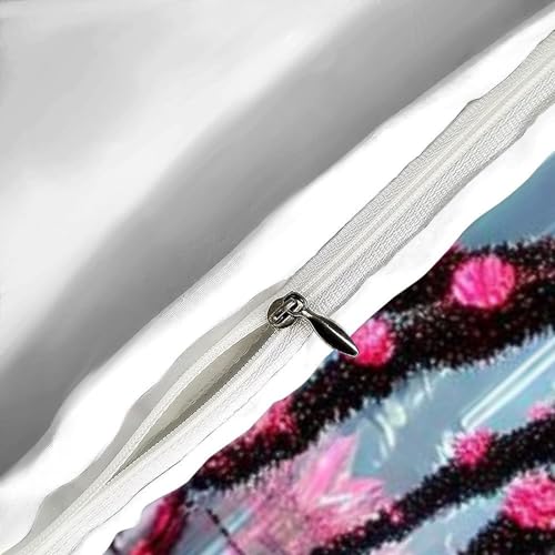Housse de couette araignée imprimé 3D literie microfibre 135x200 - 6
