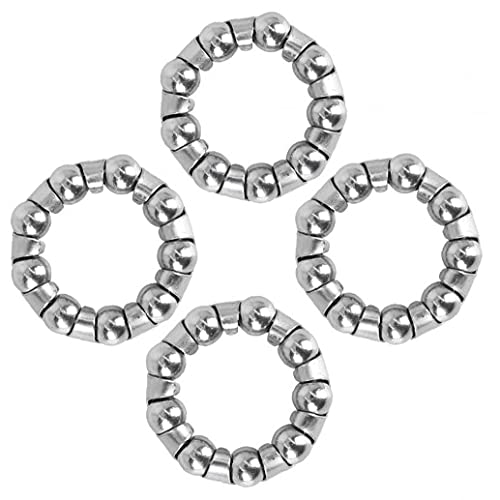 Manivelle Roulements de Roue, vélo roulements à Billes Support, roulements de Roue Roulements de pédalier pour vélo d'argent 4PCS Cover