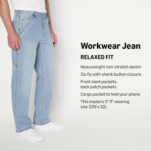 Amazon Essentials Men's Rigid Relaxed-Fit Workwear Carpenter Jean2