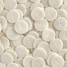 Altar Bread 1 1/8" Whole Wheat Cross Design Pack of 100 Communion Host