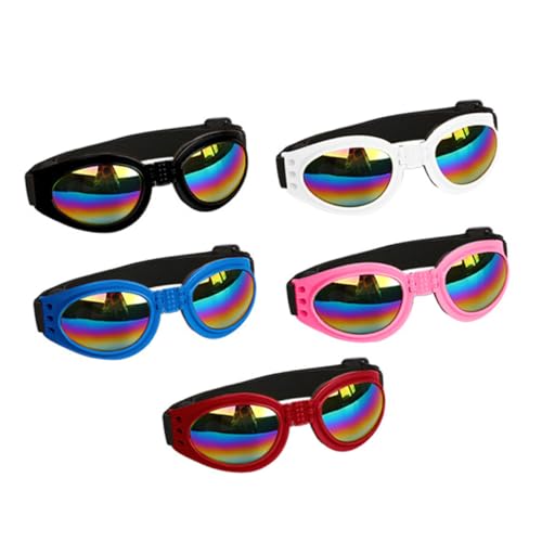 VANZACK Pet Sunglasses Dog Sun Glasses Uv Protective Windproof Adjustable for Small Animals