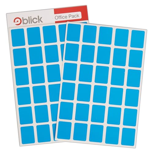 Blick Labels, Blue, Self Adhesive Stickers, Rectangular, 19Mm X 25Mm, 960 Labels, For Home, Office, Family, School, Letters