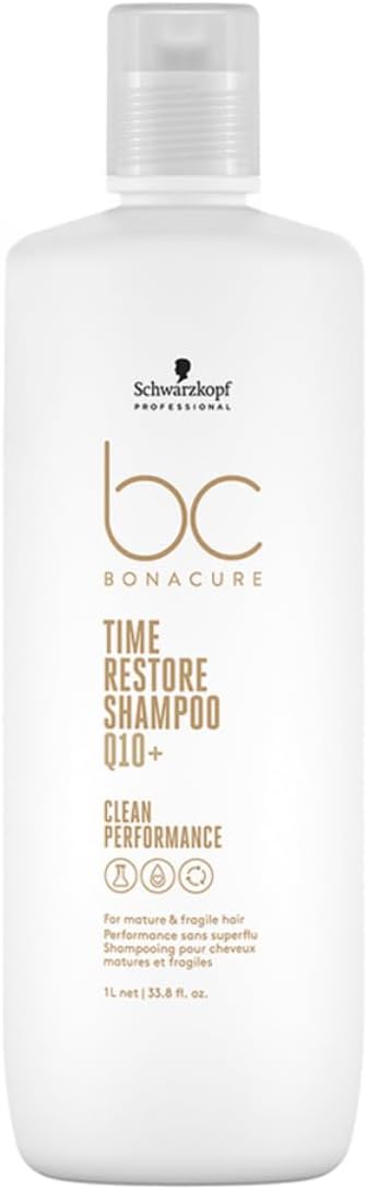 SCHWARZKOPF PROFESSIONAL BC Bonacure Time Restore Shampoo Q10+ Clean Performance 1000 ml