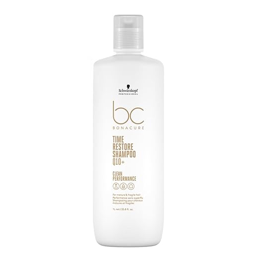 Schwarzkopf Professional Shampoo Revitalizante Para Cabelos Enfraquecidos Bc Bonacure Clean Performance Time Restore 1L