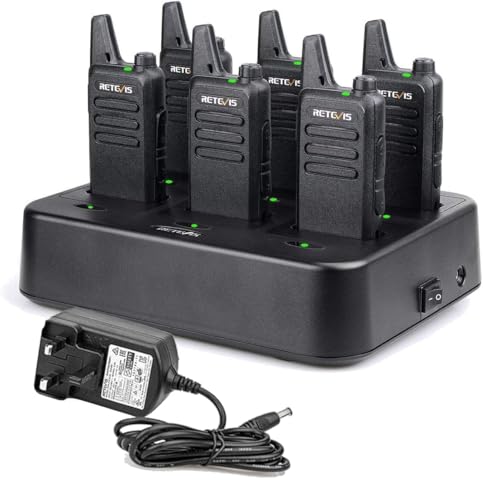 Retevis RT622 Walkie Talkies, PMR446 Two Way Radio 6 Pack