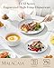 MALACASA 24 Pieces Gourmet Porcelain Dinnerware Sets, Premium Plates and Bowls Set, High-Fired Ceramic Dishes Set for 8, Chip & Scratch Resistant, Microwave Dishwasher Safe, White, Series LEXI