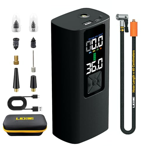 LIDEIE Tire Inflator Portable Air Compressor 150PSI Auto Air Pump