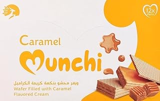 ويفر مونشي بالكراميل من كورونا، 384 جرام، مجموعة من 12 قطعة