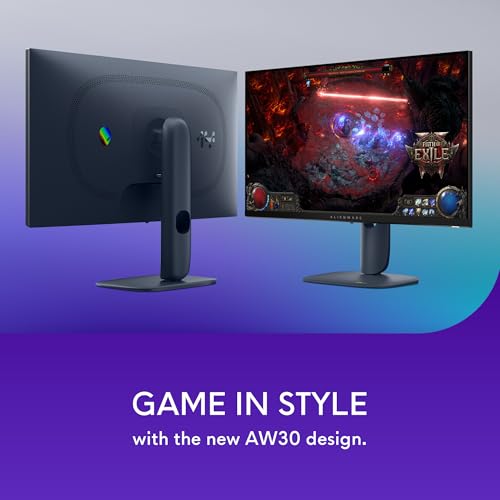 Alienware 27 Gaming Monitor - AW2725DM, QHD (2560x1440), 180Hz, Fast IPS, 1ms, NVIDIA G-SYNC Compatible, AMD FreeSync, 95% DCI-P3, HDR400, DisplayPort, 2 HDMI, 3 USB, 3 Year Warranty - Image 8