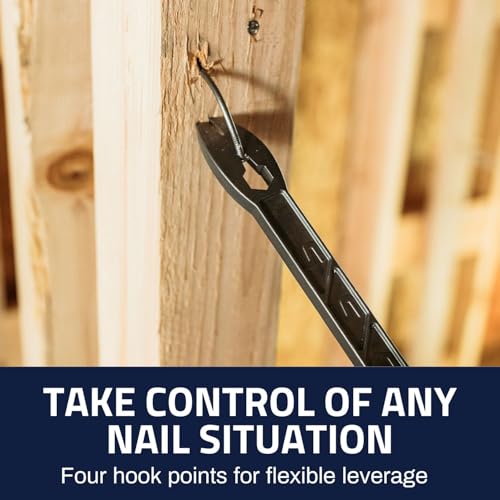 Boss Hammer 9” Boss Paw - Construction-Grade Steel Cats Paw Nail Puller with 4 Points of Pull, 13mm Hex Wrench & Striking Face - Ideal for Framing, Carpentry, and Demo Work - Made in USA - BPST by Boss Hammer - Image 5