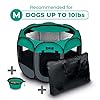 Ruff-n-Ruffus-Portable-Foldable-Pet-Playpen-Free-Carrying-Case-Free-Travel-Bowl-Available-in-3-Sizes-IndoorOutdoor-Water-Resistant-Removable-Shade-Cover Portable Foldable Pet Playpen
