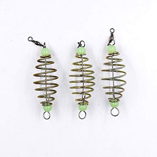 Homoyoyo 24- Stks Visaaskooi Gloed in de Donkere Visserijvisserij Lure Feeder Mandhouder Visversnellings Tackle Accessoires - Image 4