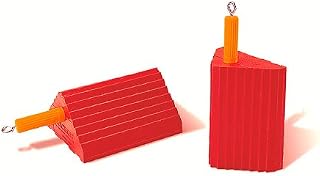 Roadblock UC1400-4.5 Impact-Absorbing Urethane Industrial Wheel Chock, Orange, 4.5 lbs , 10" Length