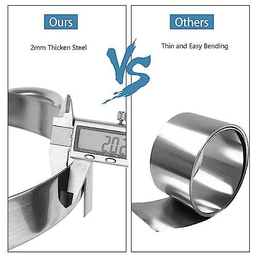JSTUOKE 5 Qt 2 Packed Full Size Stainless Steel Chafing Dish Buffet Set, Silver Round Catering Warmer Set with Food and Water Trays, Mirror Cover, Thick Stand Frame for Kitchen Party Banquet - Thumbnail 4