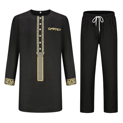 Ensemble homme imprimé à chaud noir idéal pour le sport et le cocooning