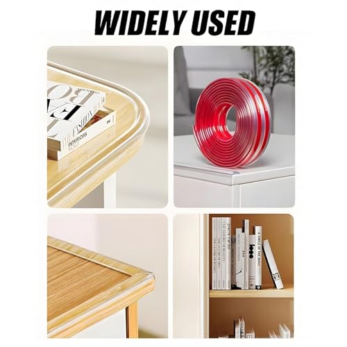Image of SPIREX Silicone Edge Protector Strip for Furniture | Baby Proofing Edge & Corner Guard | Child Safety Cushion for Sharp Corners | Soft Durable Edge Tape - 3 Meter